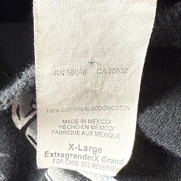 Vintage 90s Y2k Drive In American Classic Cars Black Graphic T-Shirt Retro XL - Picture 4 of 5